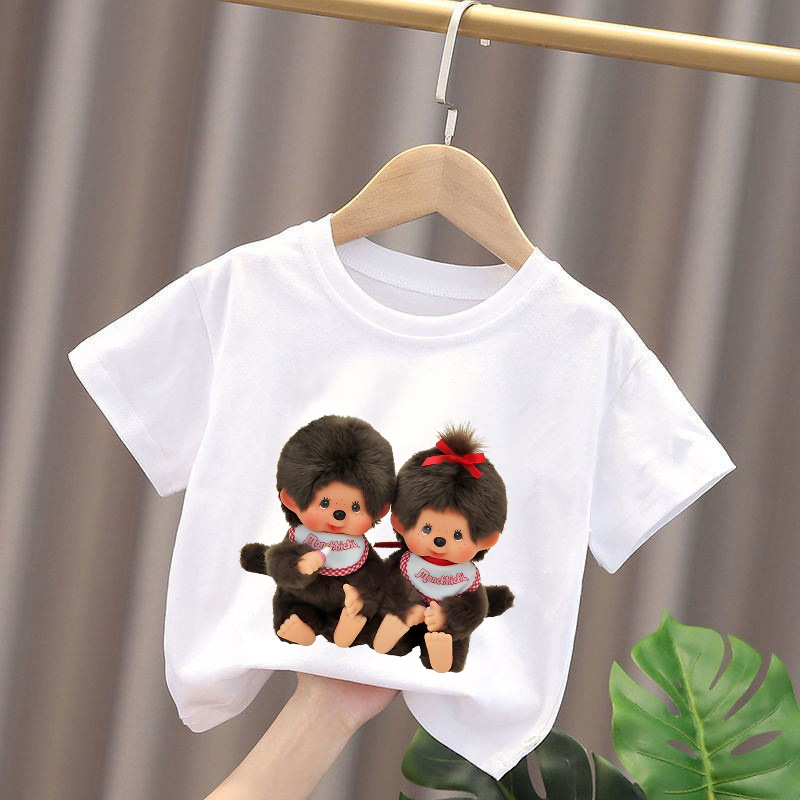 Baby Clothing - Monchhichi Kids T-shirts Anime Figures Boys