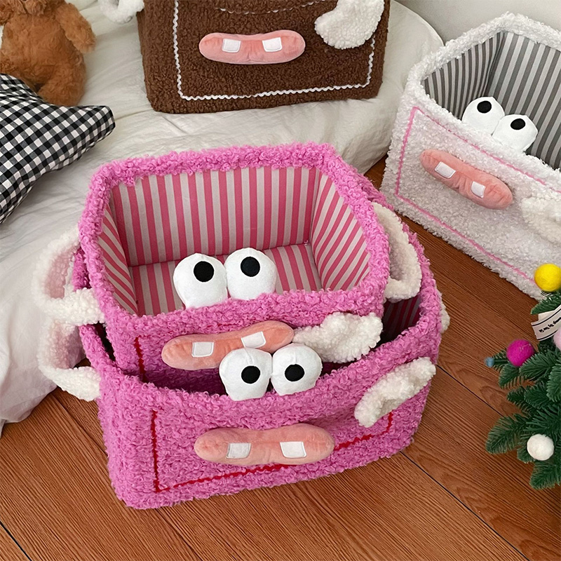 Baby Clothes Organiser - Foldable Storage Basket Cute Decoration Storage