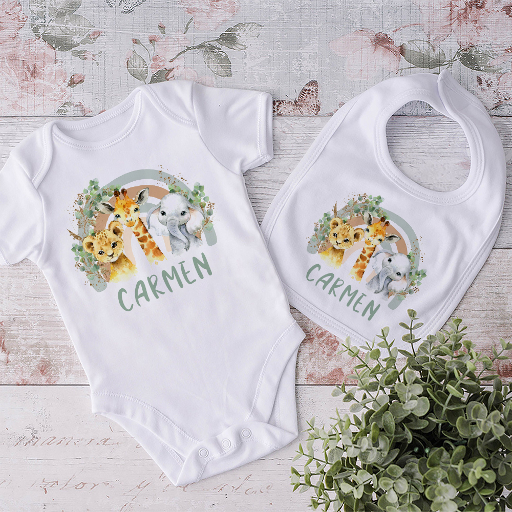 Personalized Matching Baby Bib - Baby Clothing Name のレビューと価格