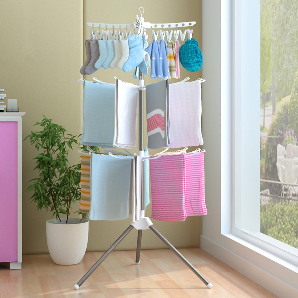 3 Tiers Foldable Drying Rack S - Baby Clothing Hangers のレビューと価格