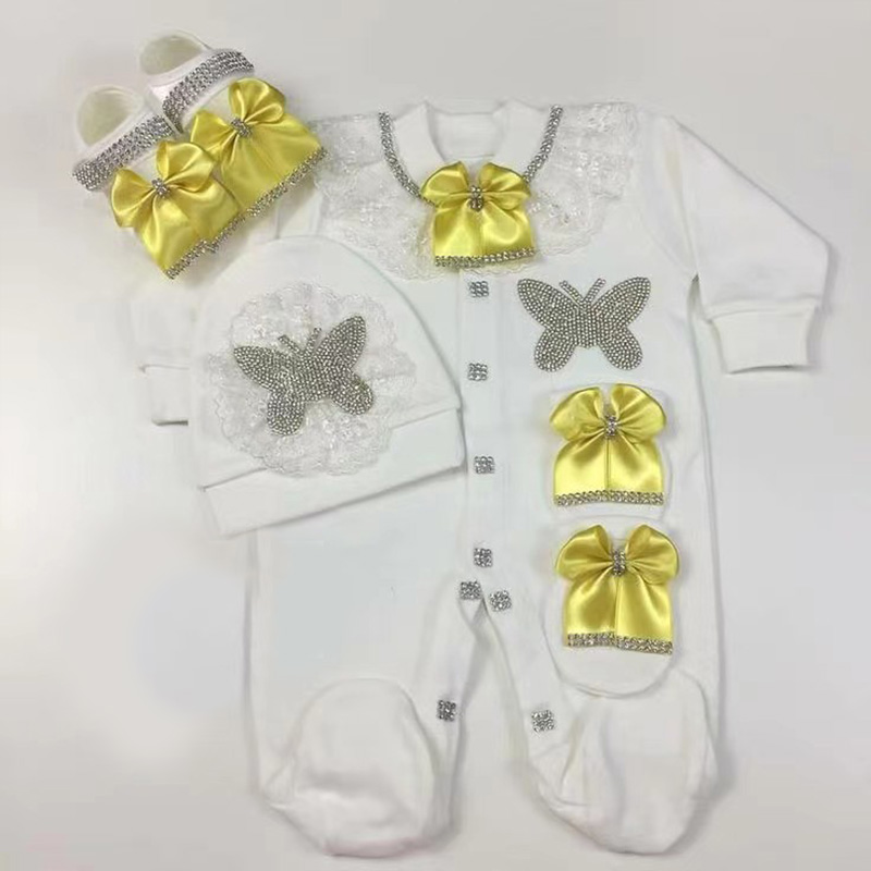 4pcs Welcome Home Romper Baby  - Baby Clothing Name のレビューと価格