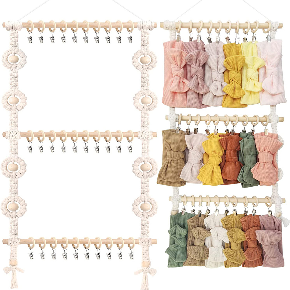Macrame Wall Hanging Boho Head - Baby Clothing Hangers のレビューと価格