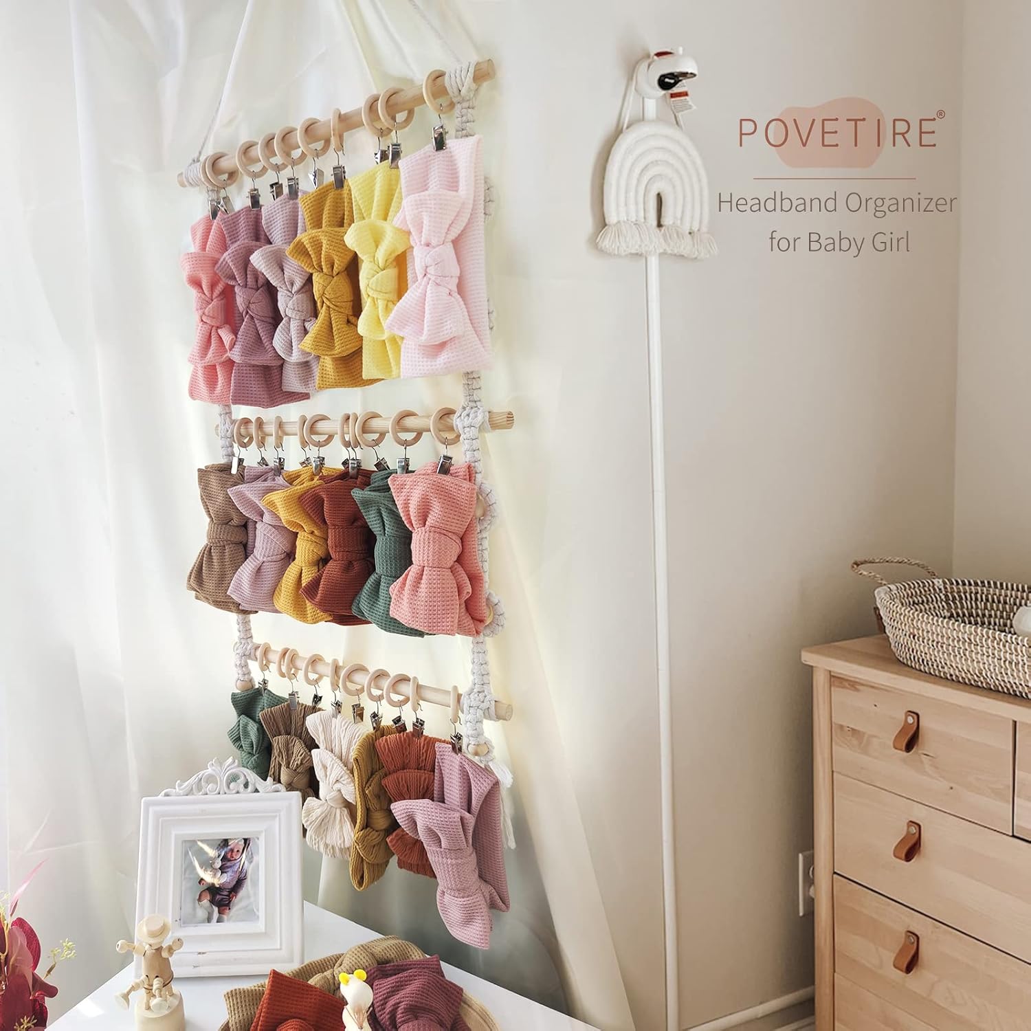 Macrame Wall Hanging Boho Head - Baby Clothing Hangers のレビューと価格