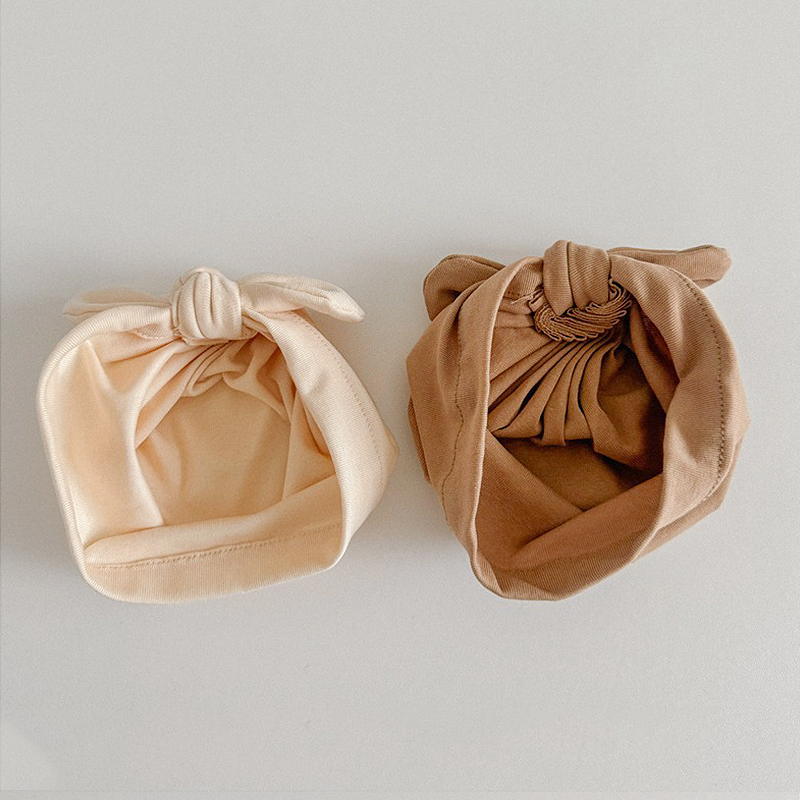 Solid Color Baby Turban Cap Pu - Baby Hat Beanie のレビューと価格
