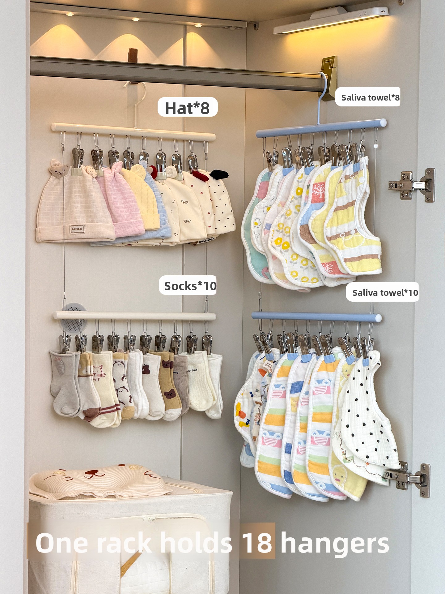 Baby Pants Hanger with Multipl - Baby Clothing Hangers のレビューと価格