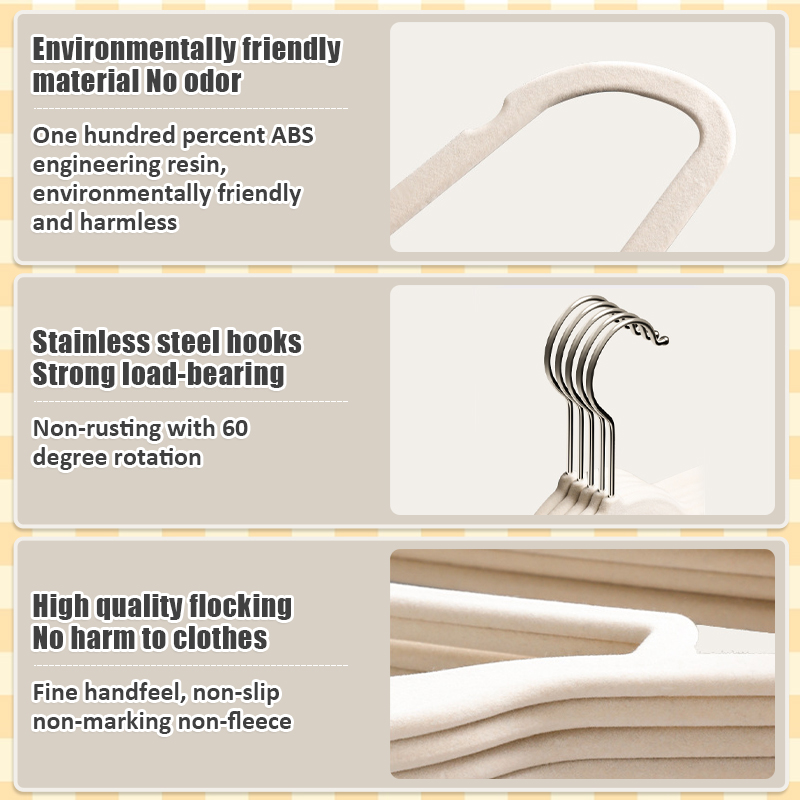 10/20pcs Velvet Hangers Non-Sl - Baby Clothes Organiser のレビューと価格