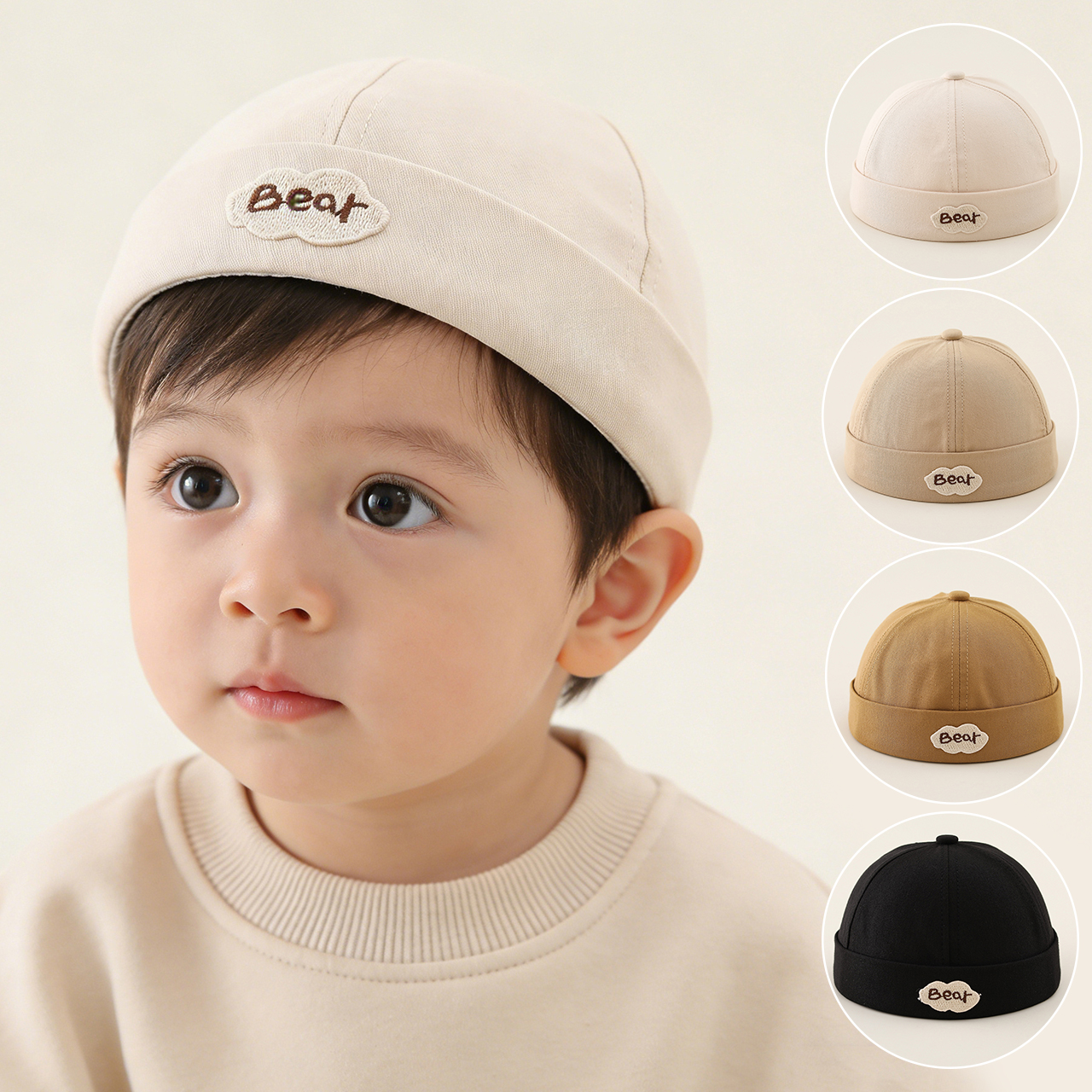 Cute Bear Baby Docker Hat Soli - Baby Hat Beanie のレビューと価格