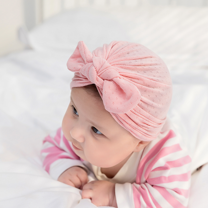 Cute Turban Baby Girl Caps New - Baby Hat Beanie のレビューと価格