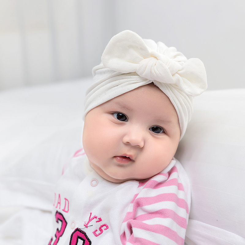 Cute Turban Baby Girl Caps New - Baby Hat Beanie のレビューと価格