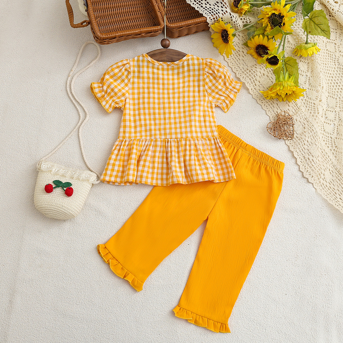 Summer Newborn Girl Yellow Pla - Baby Clothing Yellow のレビューと価格