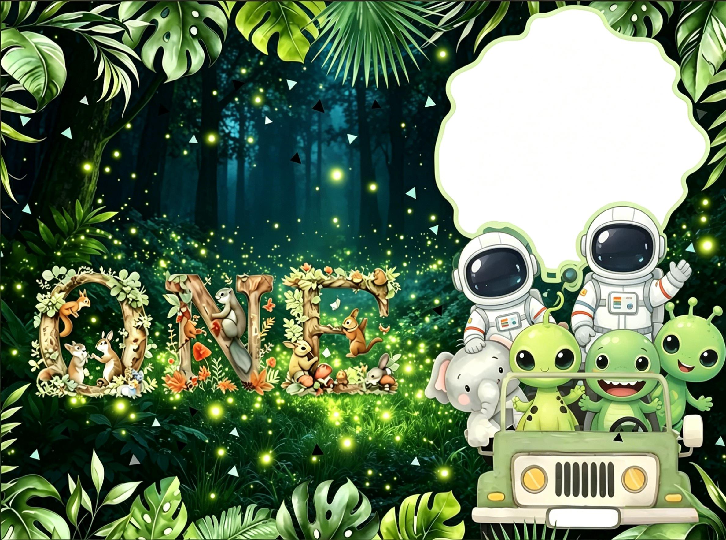 Custom Name Photo Jungle Safar - Baby Clothing Name のレビューと価格