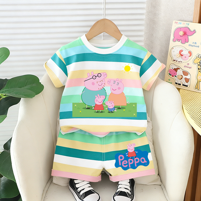 Peppa Pigs Girl boy Summer T s - Baby Clothing Model のレビューと価格