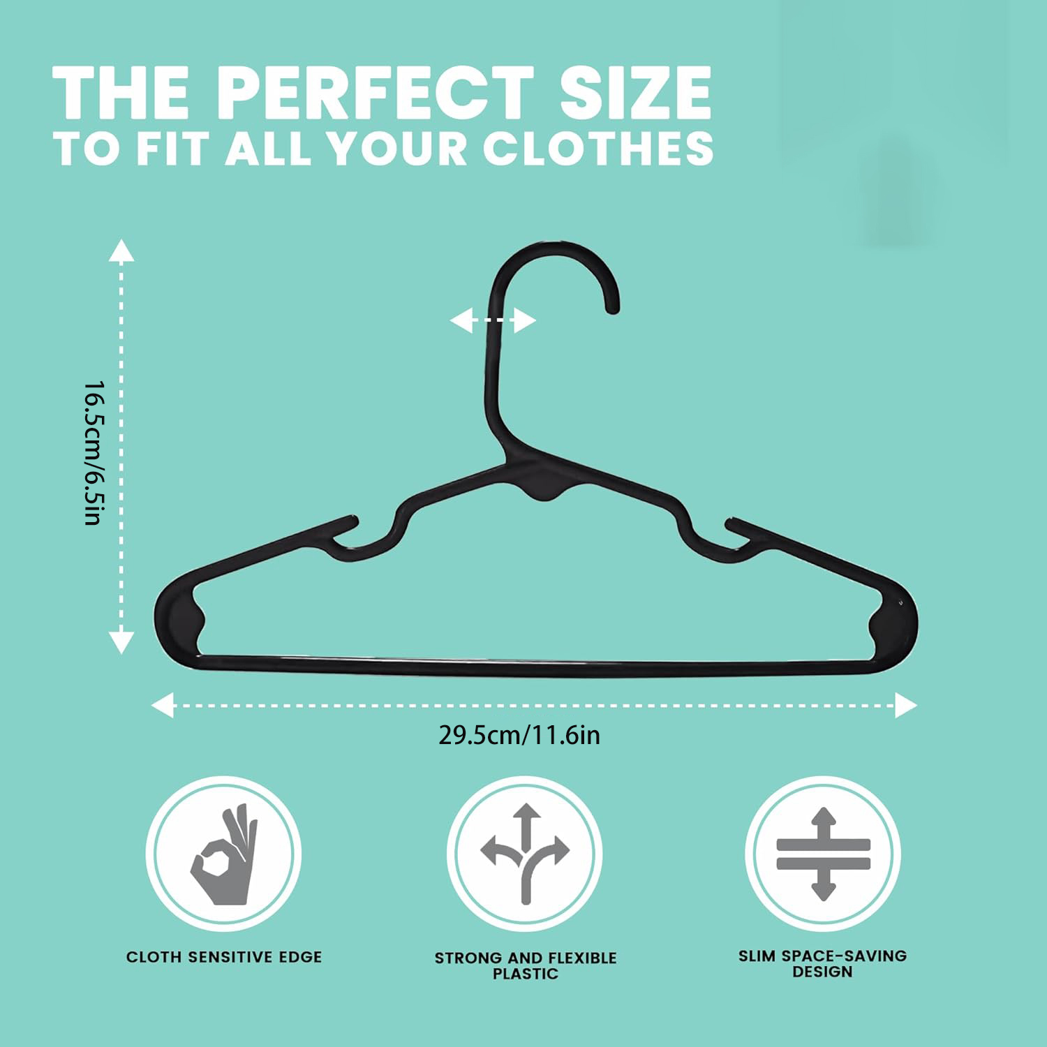 Set of 20 - Children's Plastic - Baby Clothing Hangers のレビューと価格