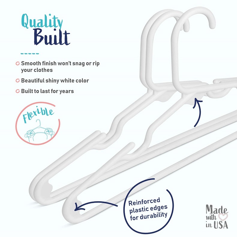 Set of 20 - Children's Plastic - Baby Clothing Hangers のレビューと価格