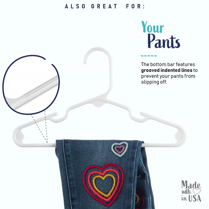 Set of 20 - Children's Plastic - Baby Clothing Hangers のレビューと価格