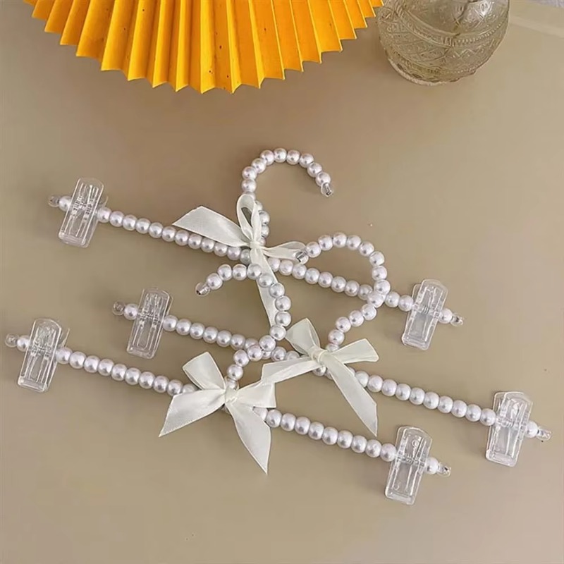 5Pcs Kids Pearl Clothes Hanger - Baby Clothes Organiser のレビューと価格