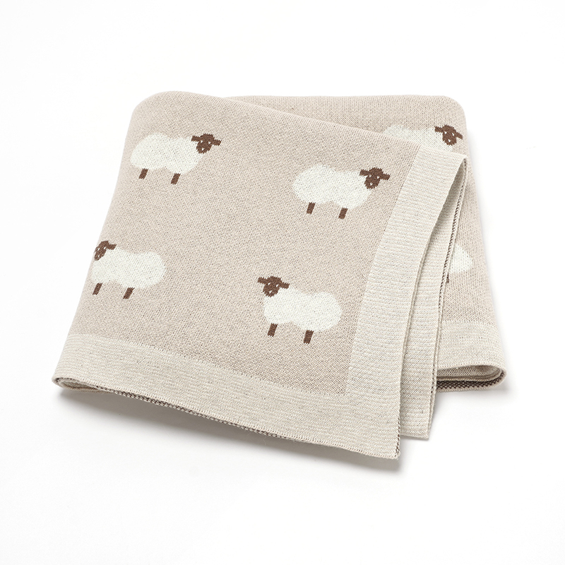 Cute Sheep Print Muslin Newbor - Baby Clothing Organic Cotton のレビューと価格