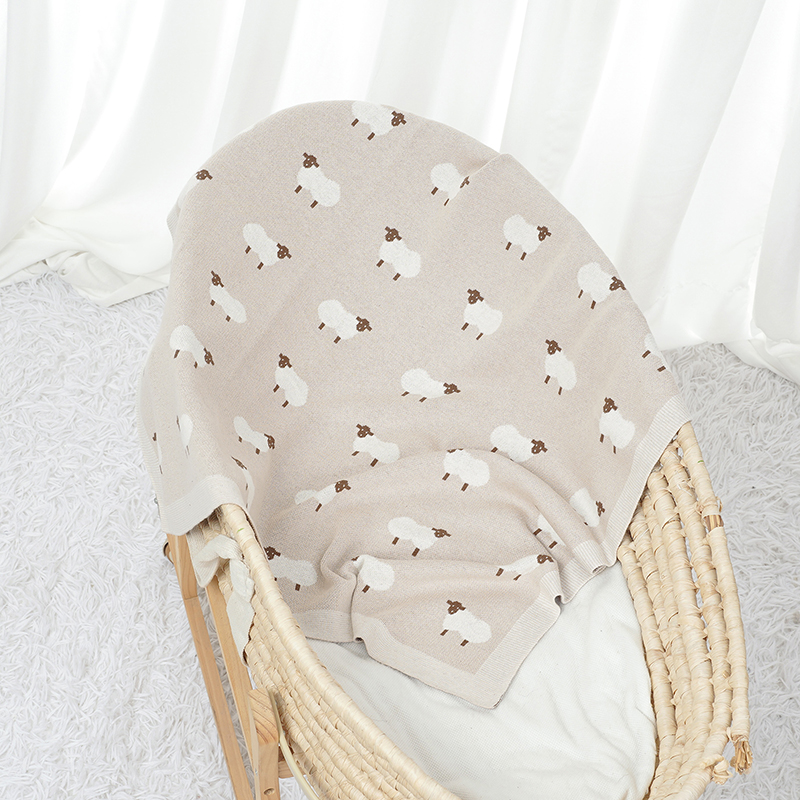 Cute Sheep Print Muslin Newbor - Baby Clothing Organic Cotton のレビューと価格