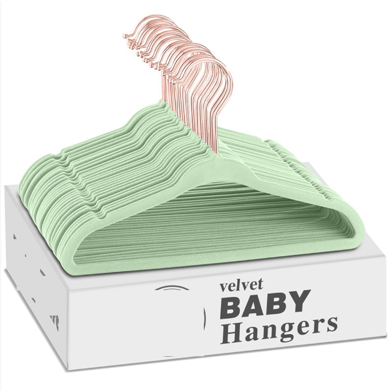 Velvet Hangers for Clothes 10P - Baby Clothing Hangers のレビューと価格
