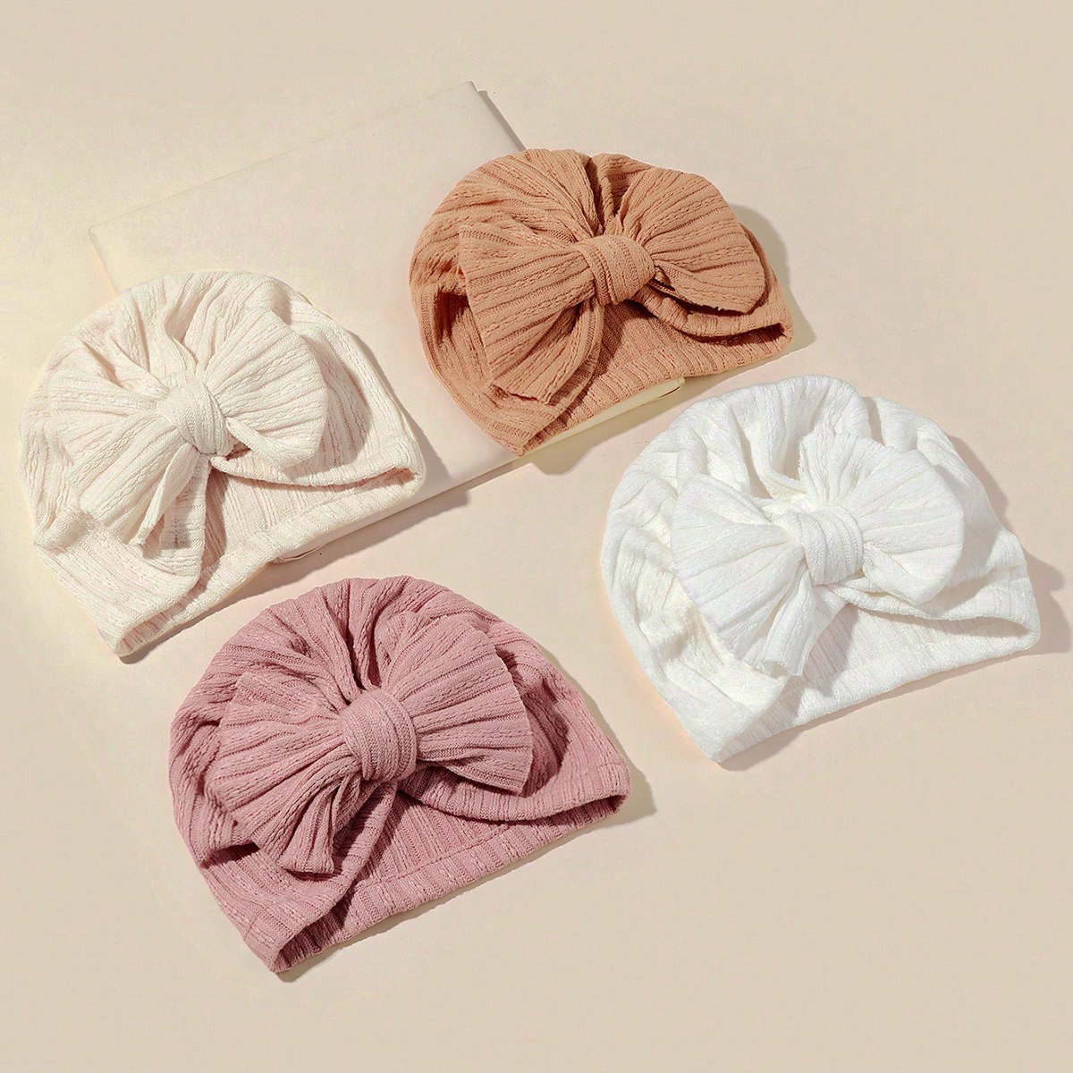 Bowknot Knitted Baby Autumn Wi - Baby Hat Beanie のレビューと価格