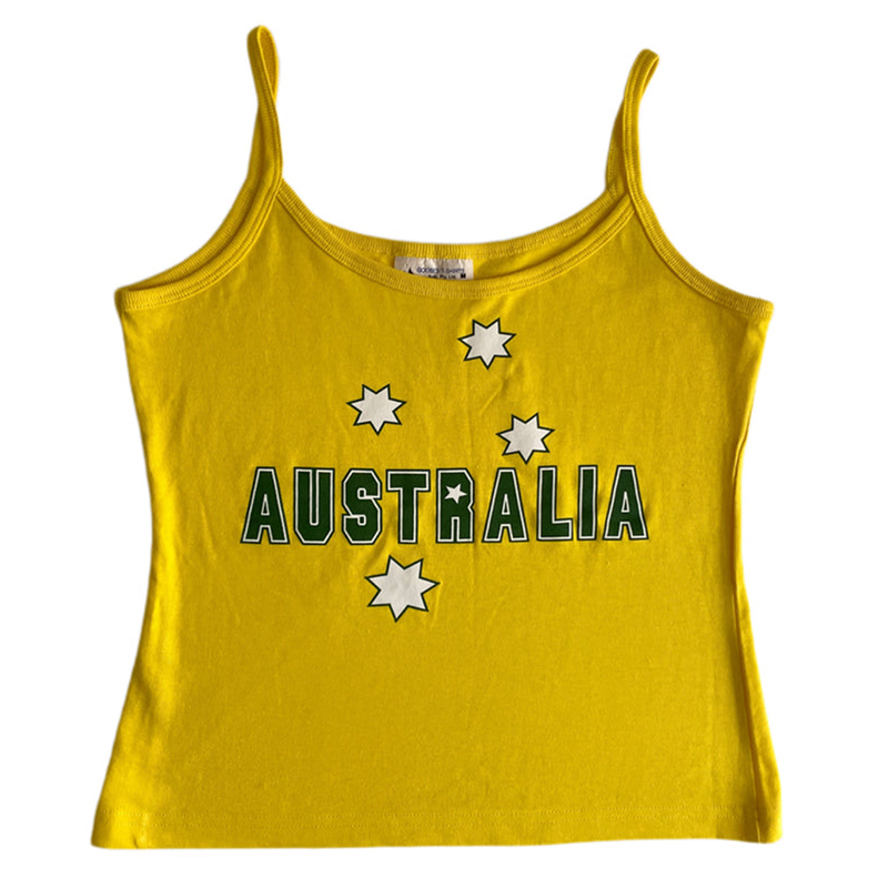 Yellow Printed Y2k Clothes Vin - Baby Yellow Clothing Women のレビューと価格