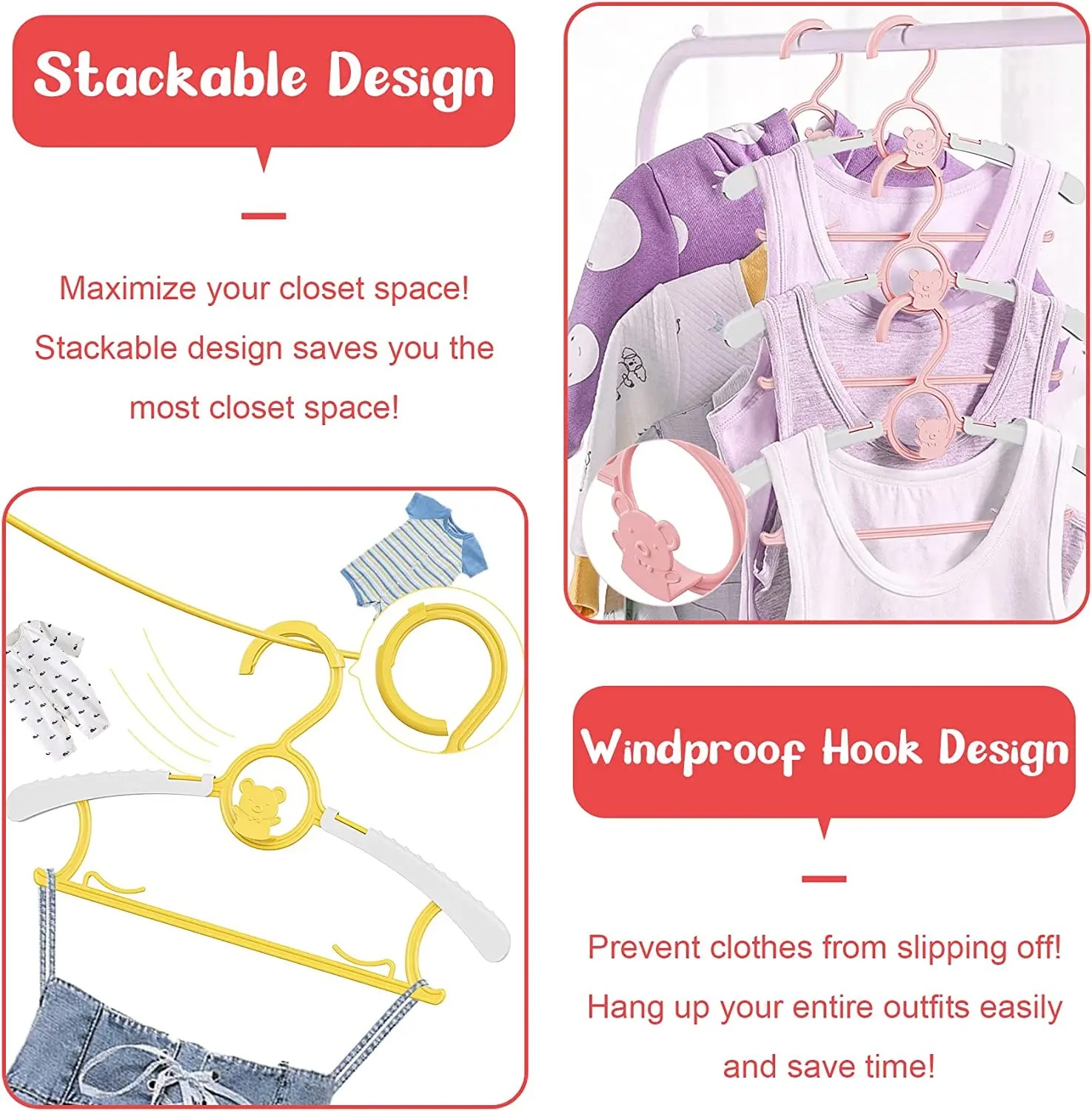 Non-slip Baby Clothes Hanger A - Baby Clothes Organiser のレビューと価格
