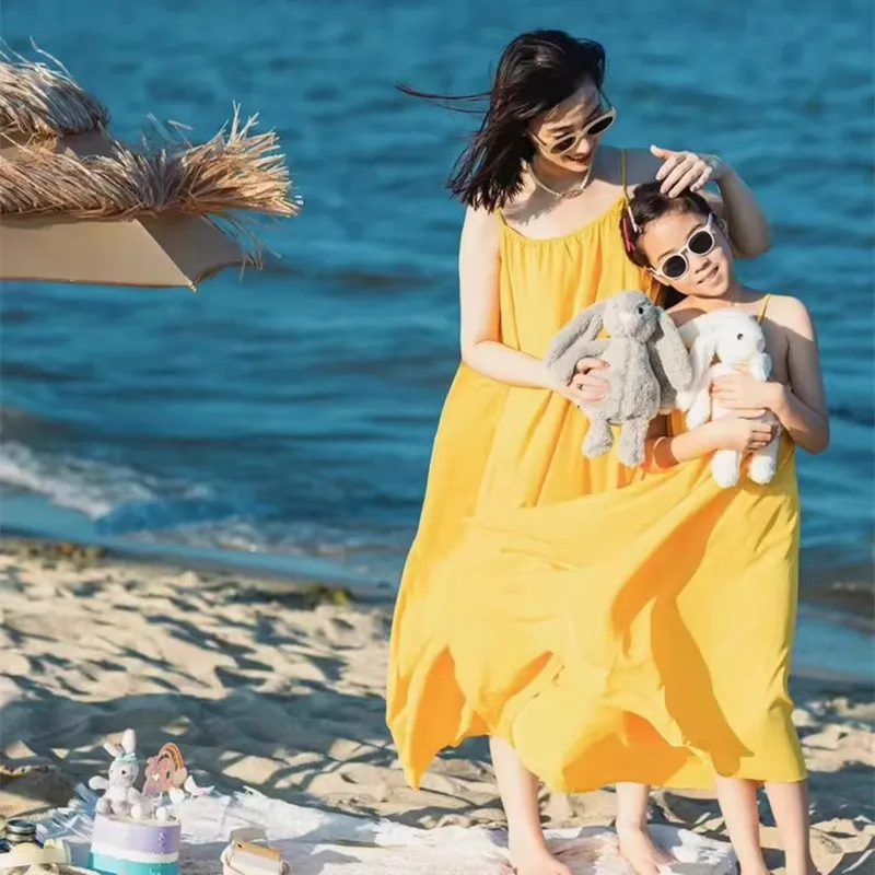 Mother and Daughter Matching B - Baby Yellow Clothing Women のレビューと価格