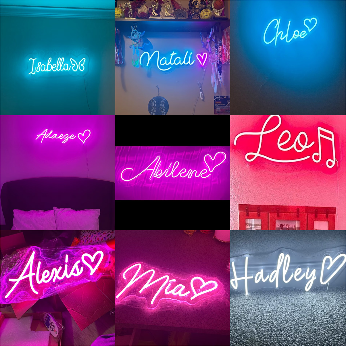 Custom Neon Sign LED Light, Ba - Baby Clothing Name のレビューと価格