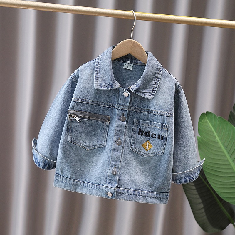 Cute Style Baby Child Denim Ja - Baby Clothing のレビューと価格