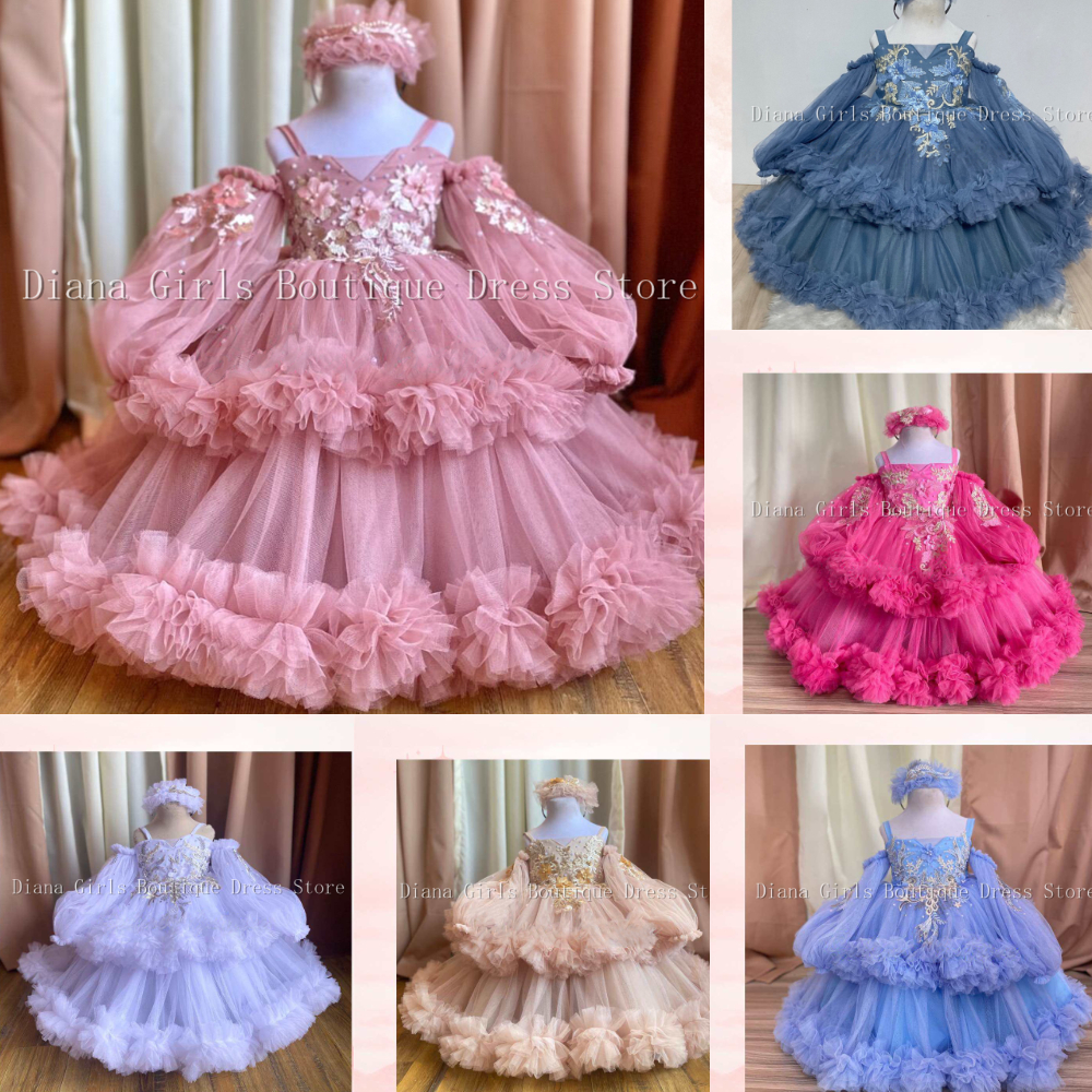 Luxury Little Baby Girls Fluff - Baby Clothing Embroidery のレビューと価格