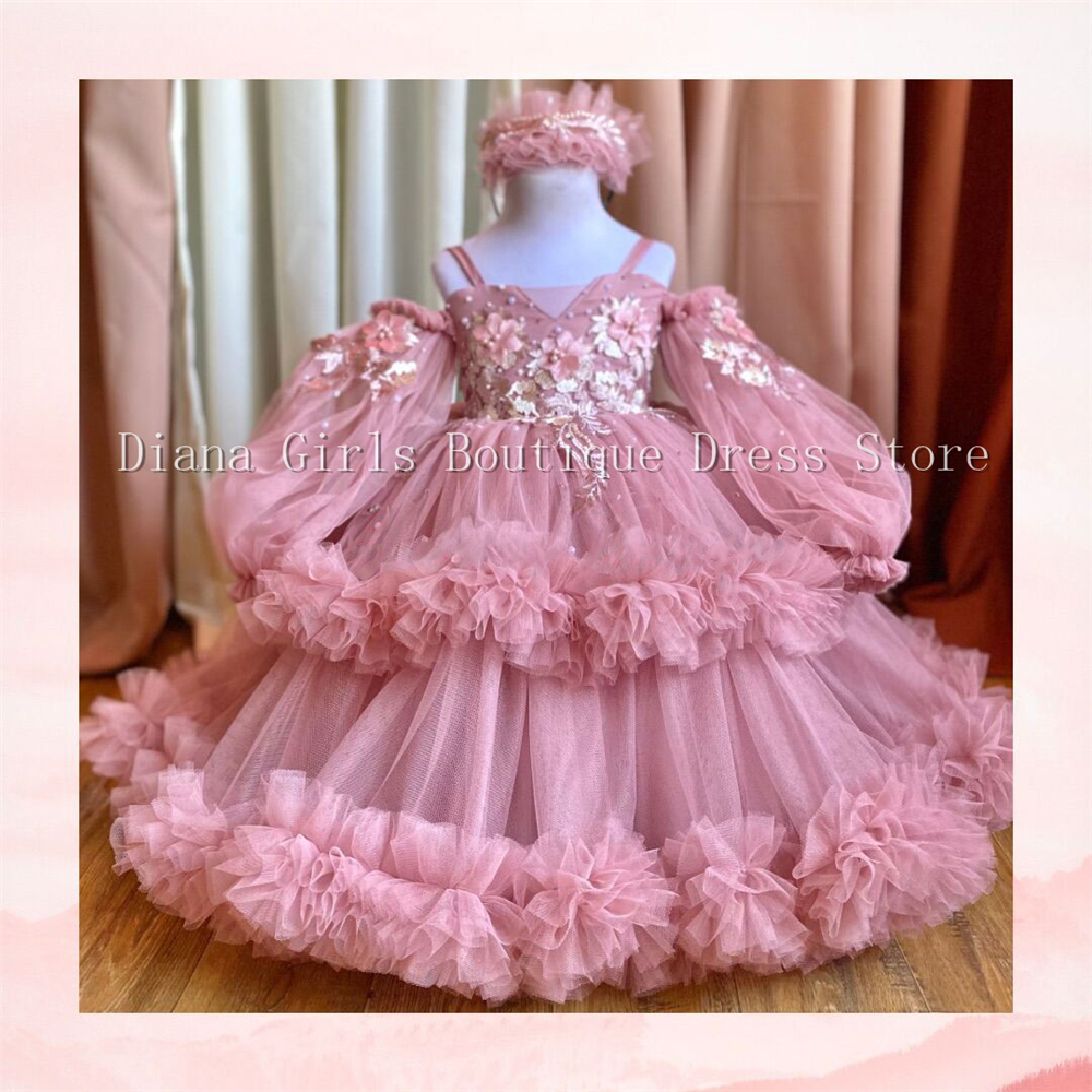 Luxury Little Baby Girls Fluff - Baby Clothing Embroidery のレビューと価格
