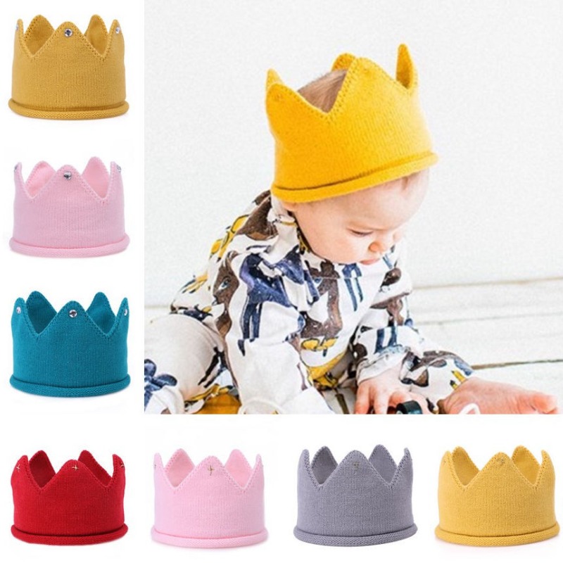 Knitted Crown Baby Headband Ha - Baby Hat Beanie のレビューと価格