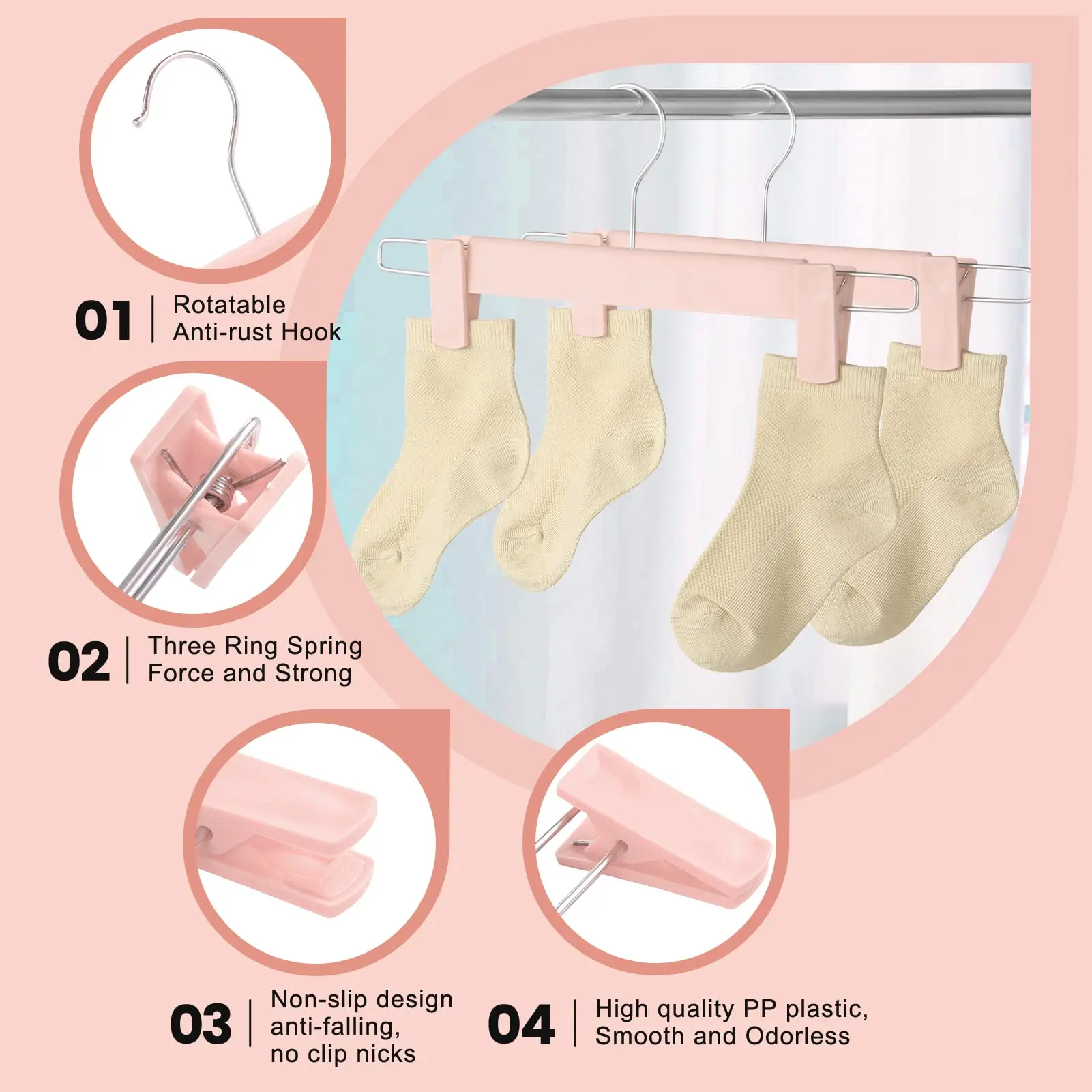 Pants Hangers with Adjustable  - Baby Clothing Hangers のレビューと価格
