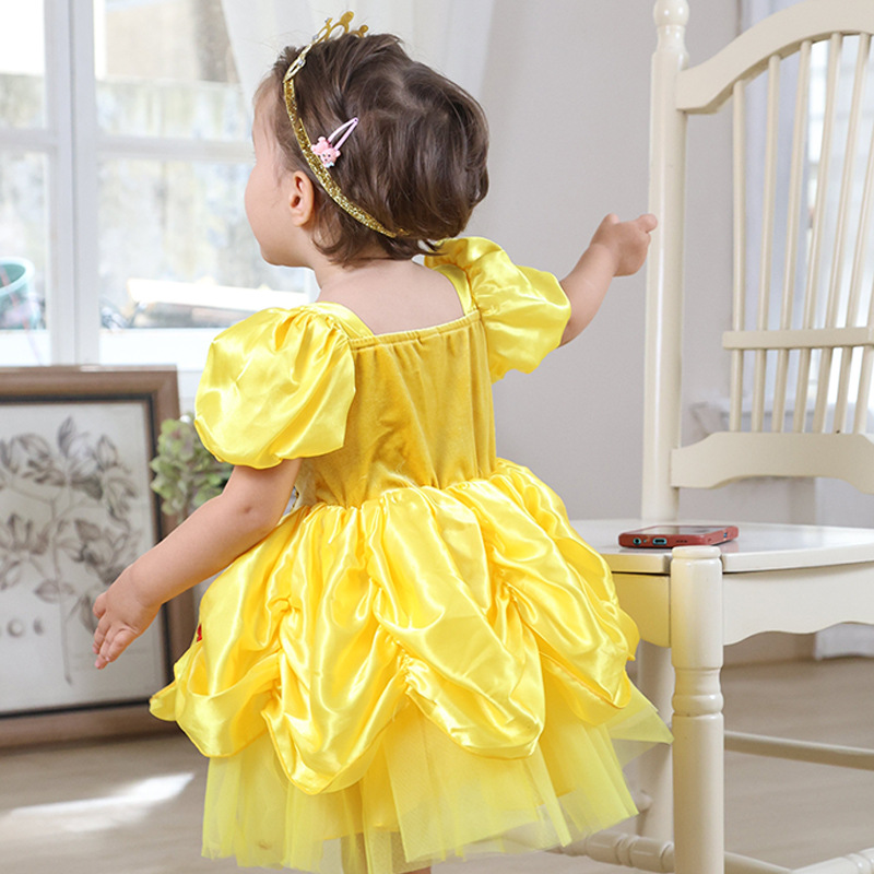 6M-3Y Baby Girl Princess Costu - Baby Clothing Yellow のレビューと価格