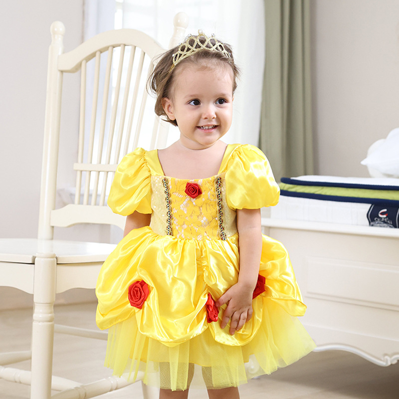 6M-3Y Baby Girl Princess Costu - Baby Clothing Yellow のレビューと価格