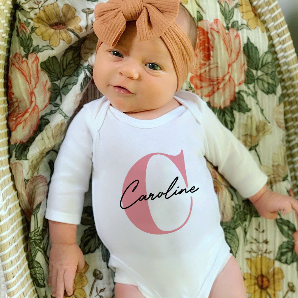 Baby Girl Name Romper Pregnanc - Baby Clothing Name のレビューと価格