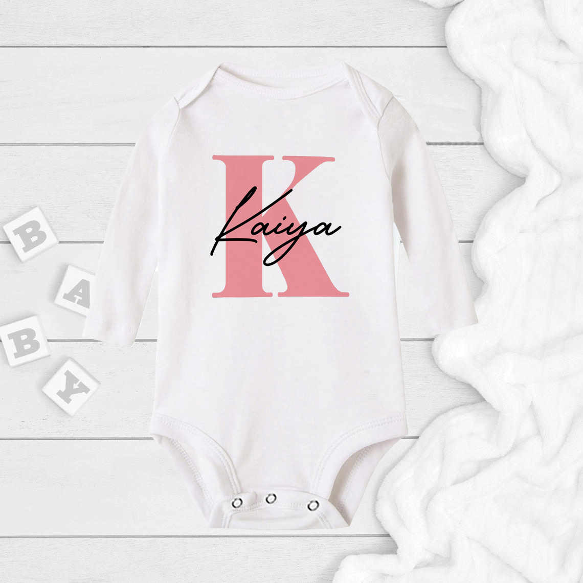 Baby Girl Name Romper Pregnanc - Baby Clothing Name のレビューと価格