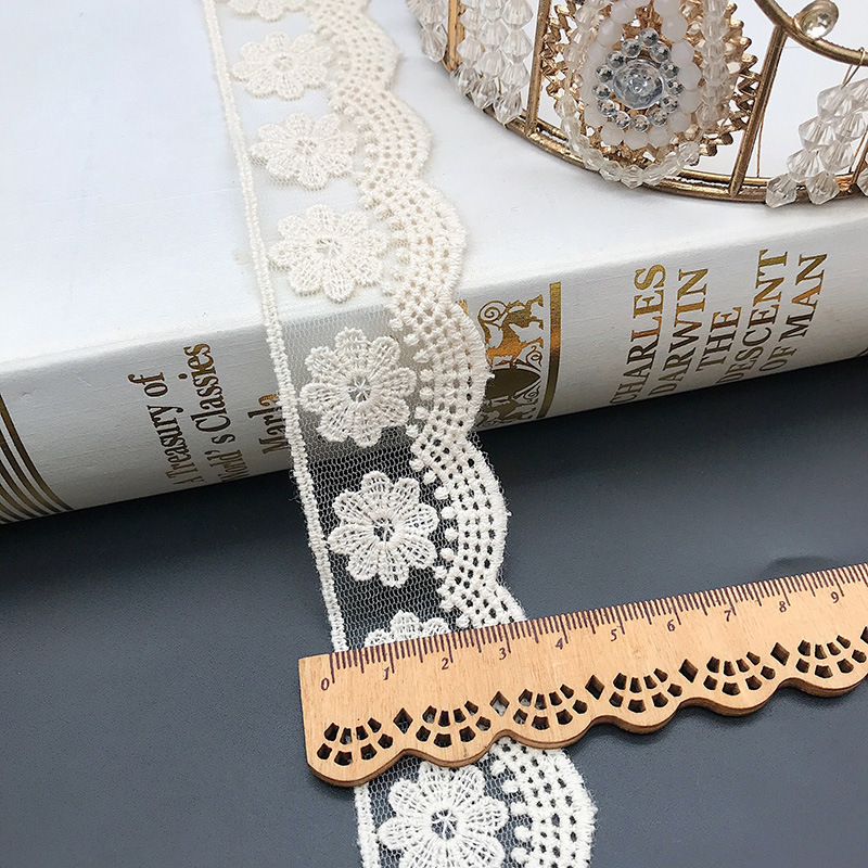 3Yards/Lot Embroidery White Be - Baby Clothing Embroidery のレビューと価格