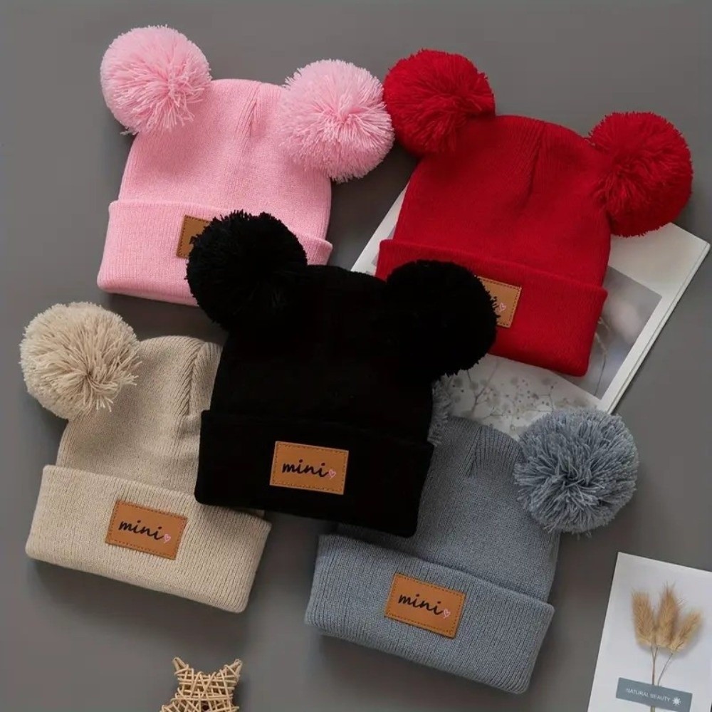 Double Ball 0-3 Years Old Infa - Baby Hat Beanie のレビューと価格