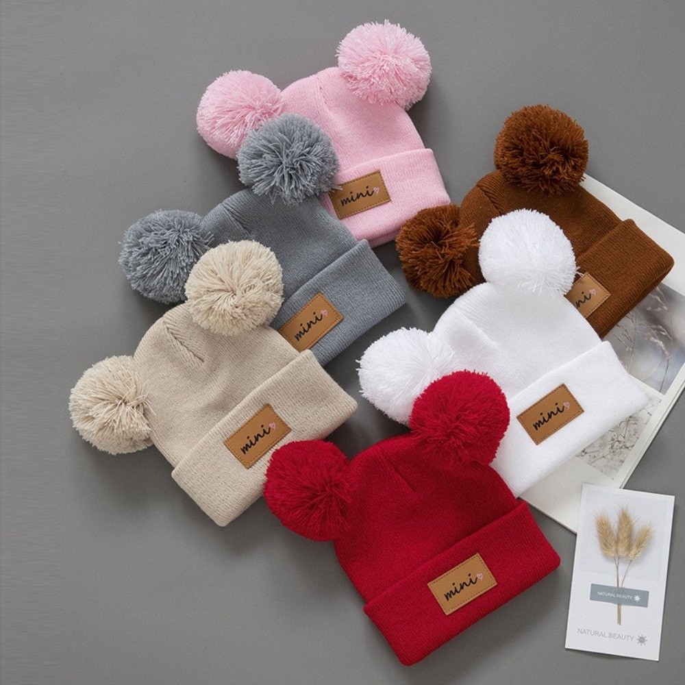 Double Ball 0-3 Years Old Infa - Baby Hat Beanie のレビューと価格