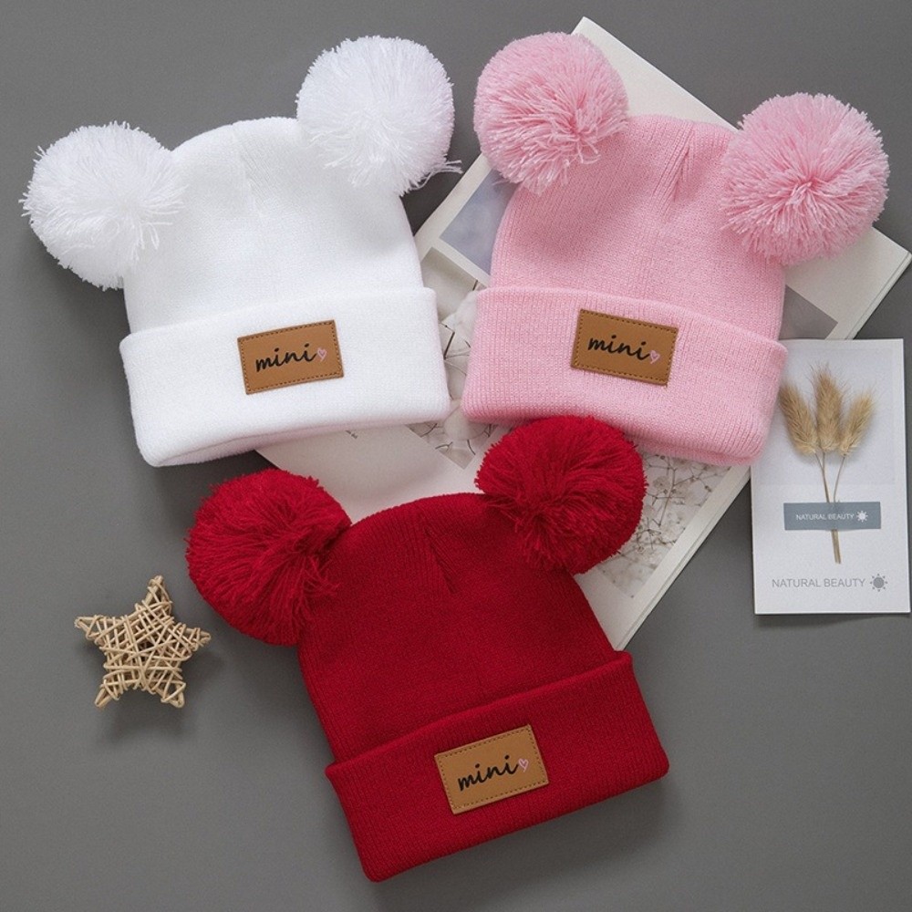 Double Ball 0-3 Years Old Infa - Baby Hat Beanie のレビューと価格