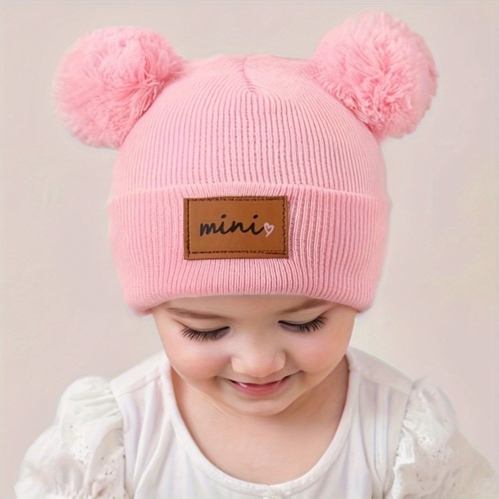 Double Ball 0-3 Years Old Infa - Baby Hat Beanie のレビューと価格