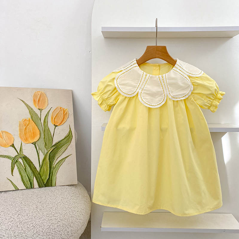Summer New 2-6Yrs Baby Dress G - Baby Clothing Yellow のレビューと価格