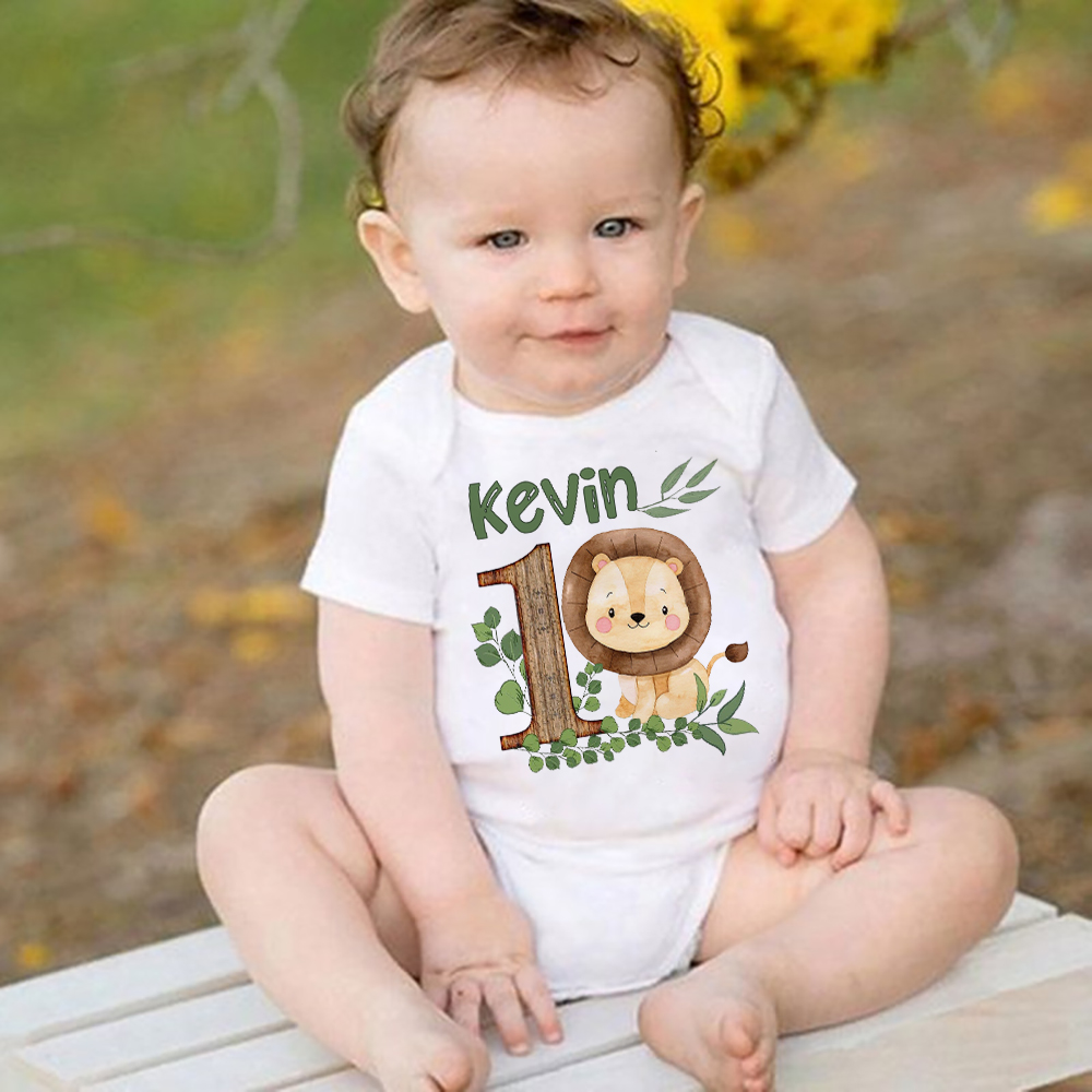 Personalised Safari Animal wit - Baby Clothing Name のレビューと価格