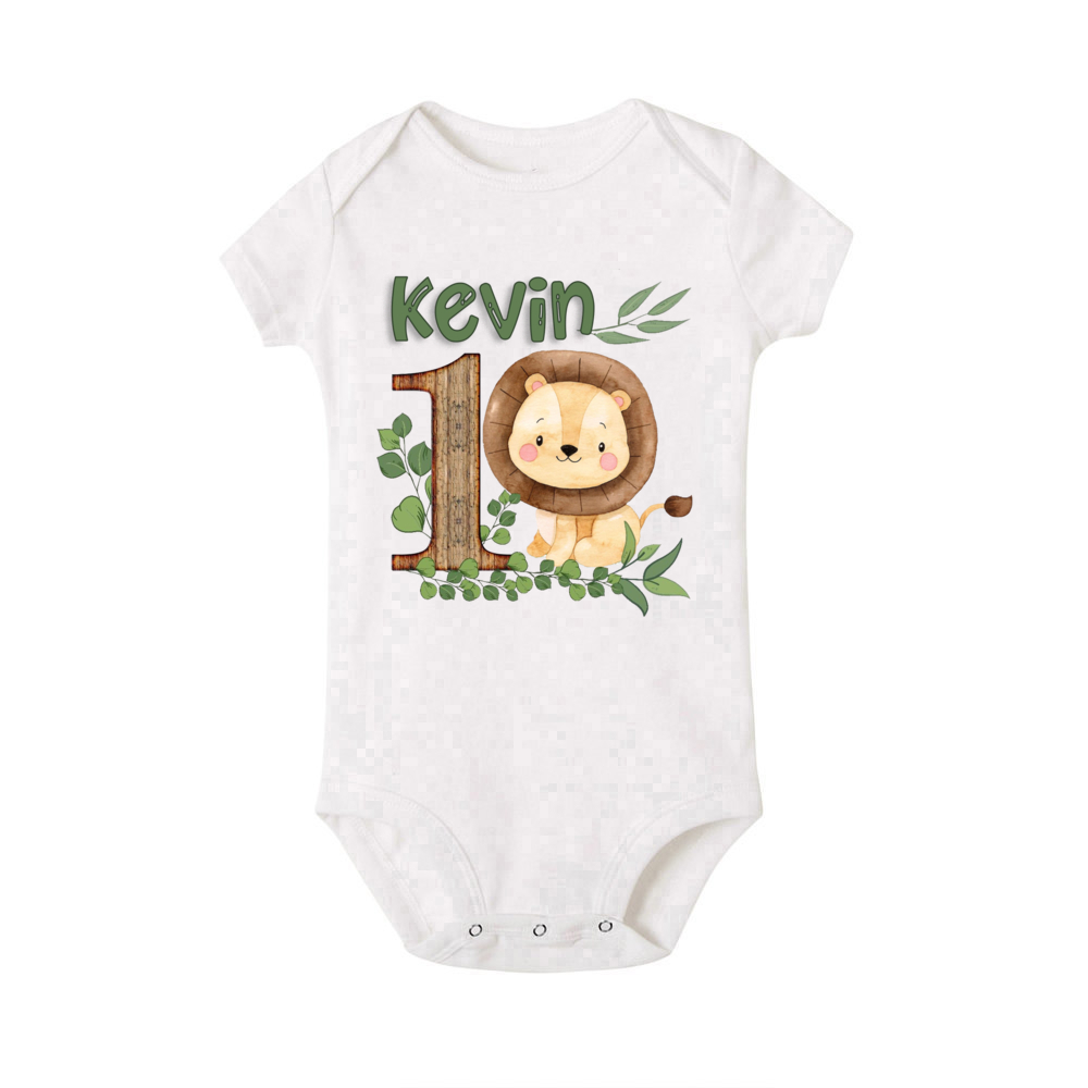 Personalised Safari Animal wit - Baby Clothing Name のレビューと価格